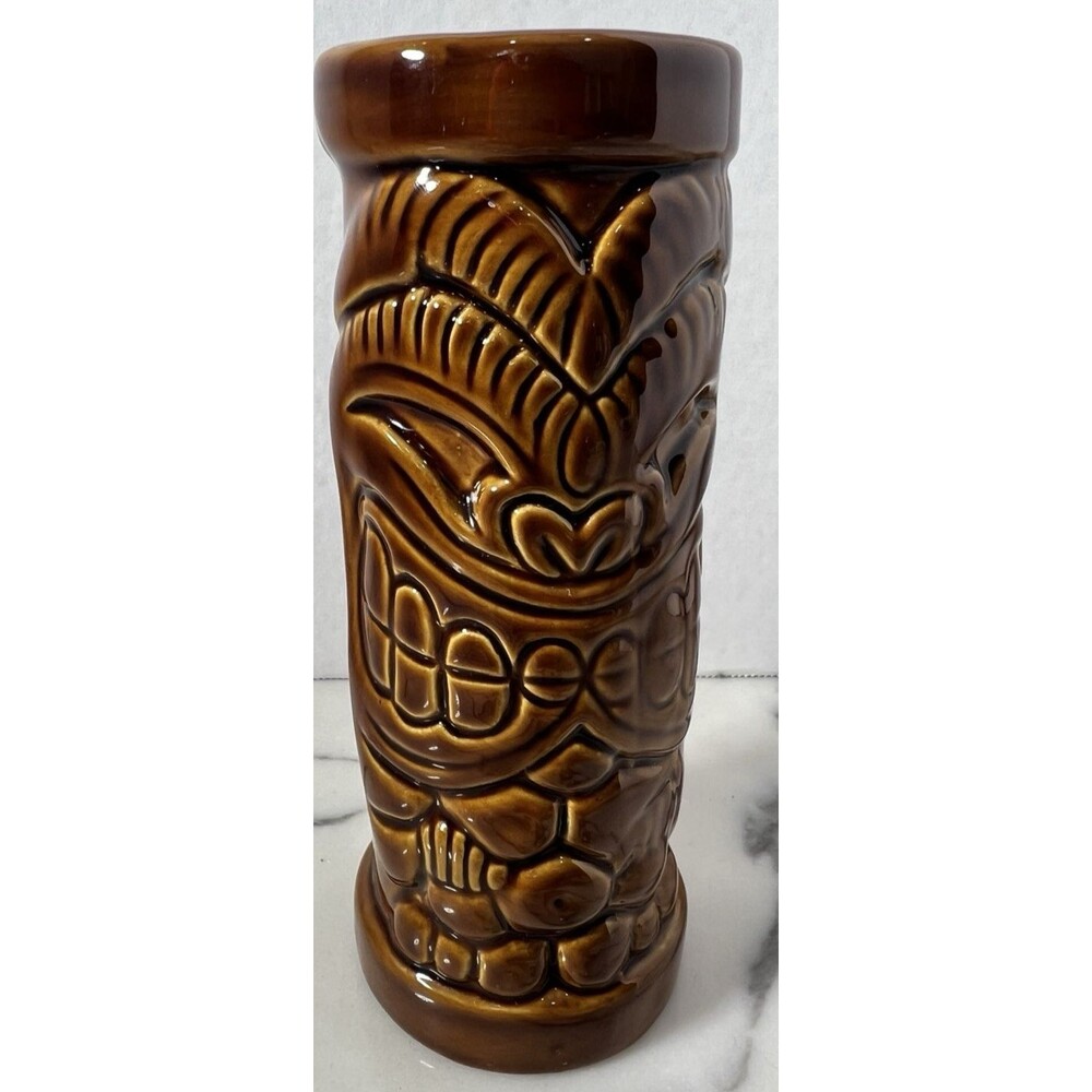 7" Royal Lahaina Resort Tiki Warrior Cup Vase Hawaiian Ceramic Kaanapali Maui